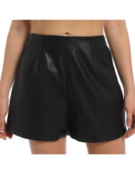 Everbellus Faux Leather High Waisted Shorts with Pockets for Women 2