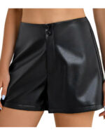 vegan leather shorts 1