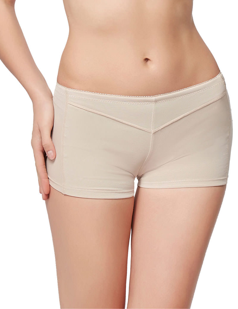 Everbellus Seamless Butt Lifter Shorts Padded Panties Enhancer Womens  Underwear Beige S at  Women's Clothing store