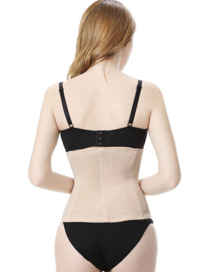 Everbellus Lace Waist Trainer Cincher 3 Hooks for Women W3