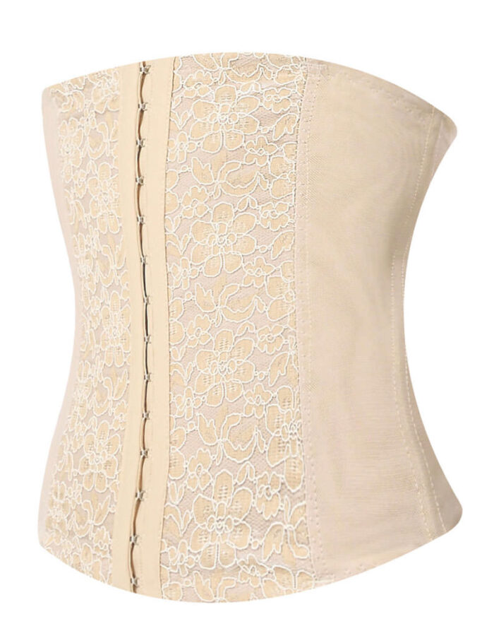 Everbellus Lace Waist Trainer Cincher 3 Hooks for Women W5