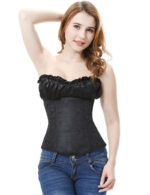 Everbellus Womens Princess Creamy Lvory Renaissance Overbust Corset Top B1 1