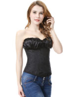 Everbellus Womens Princess Creamy Lvory Renaissance Overbust Corset Top B2