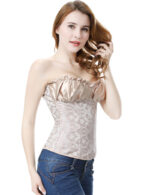 Everbellus Womens Princess Creamy Lvory Renaissance Overbust Corset Top I2