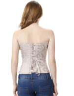 Everbellus Womens Princess Creamy Lvory Renaissance Overbust Corset Top I3