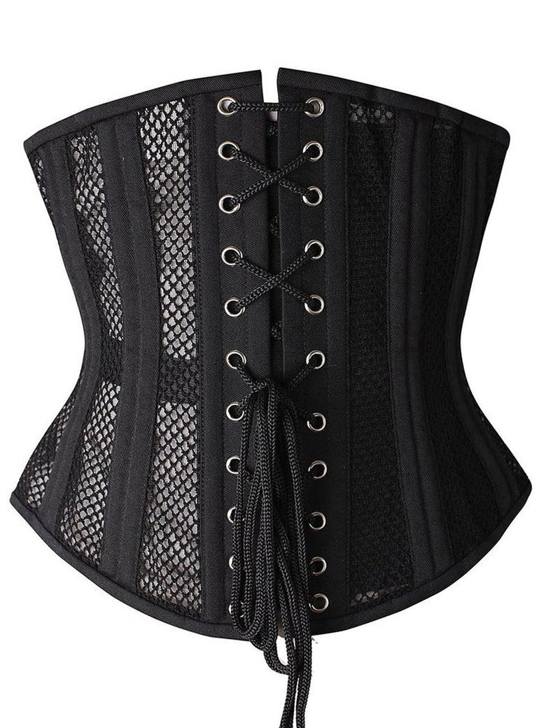 Everbellus Double Steel Boned Breathable Corset Heavy Duty Waist