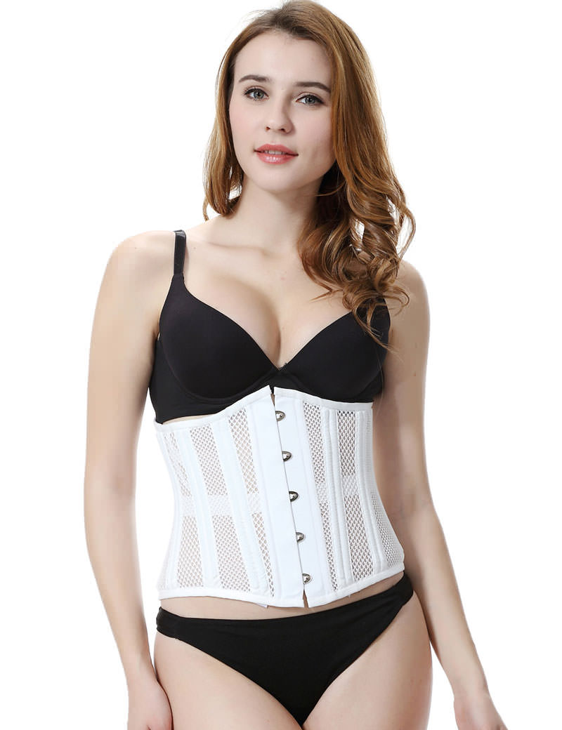 Everbellus Double Steel Boned Breathable Corset Heavy Duty Waist