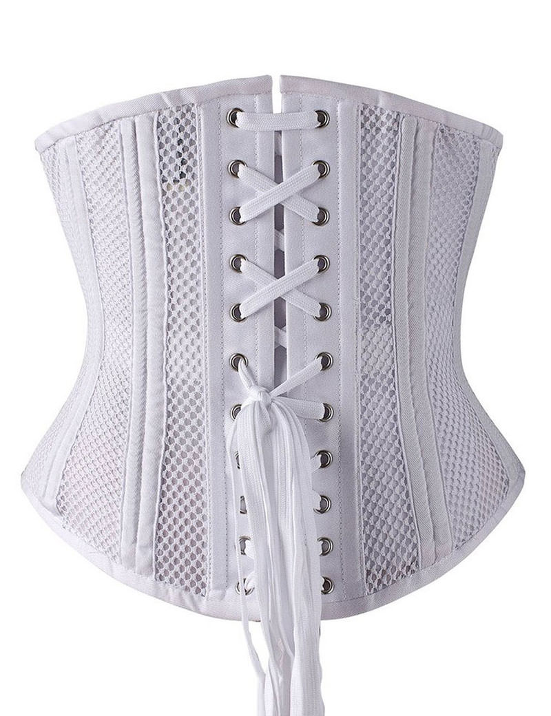 Everbellus Double Steel Boned Breathable Corset Heavy Duty Waist