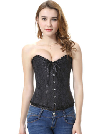 Corset Top Bustiers Overbust Satin Sexy Victorian Corsets Corselet