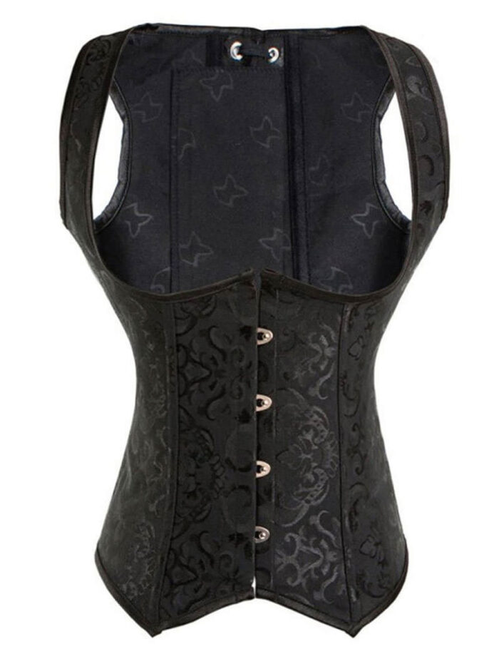 Everbellus Women Classic Patterns Underbust Corset Vest Cincher Shaper B4