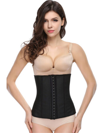 Everbellus Womens Breathable Latex Waist Trainer Cincher Elastic Shapewear BK1 1