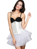 Everbellus Womens Breathable Zipper Waist Shaper Strapless Bridal Fashion Corset W1
