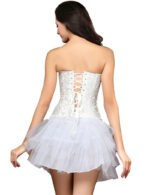 Everbellus Womens Breathable Zipper Waist Shaper Strapless Bridal Fashion Corset W3