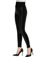 Everbellus Womens Black Faux Leather Leggings Girls High Waisted Sexy Leather Pants 1